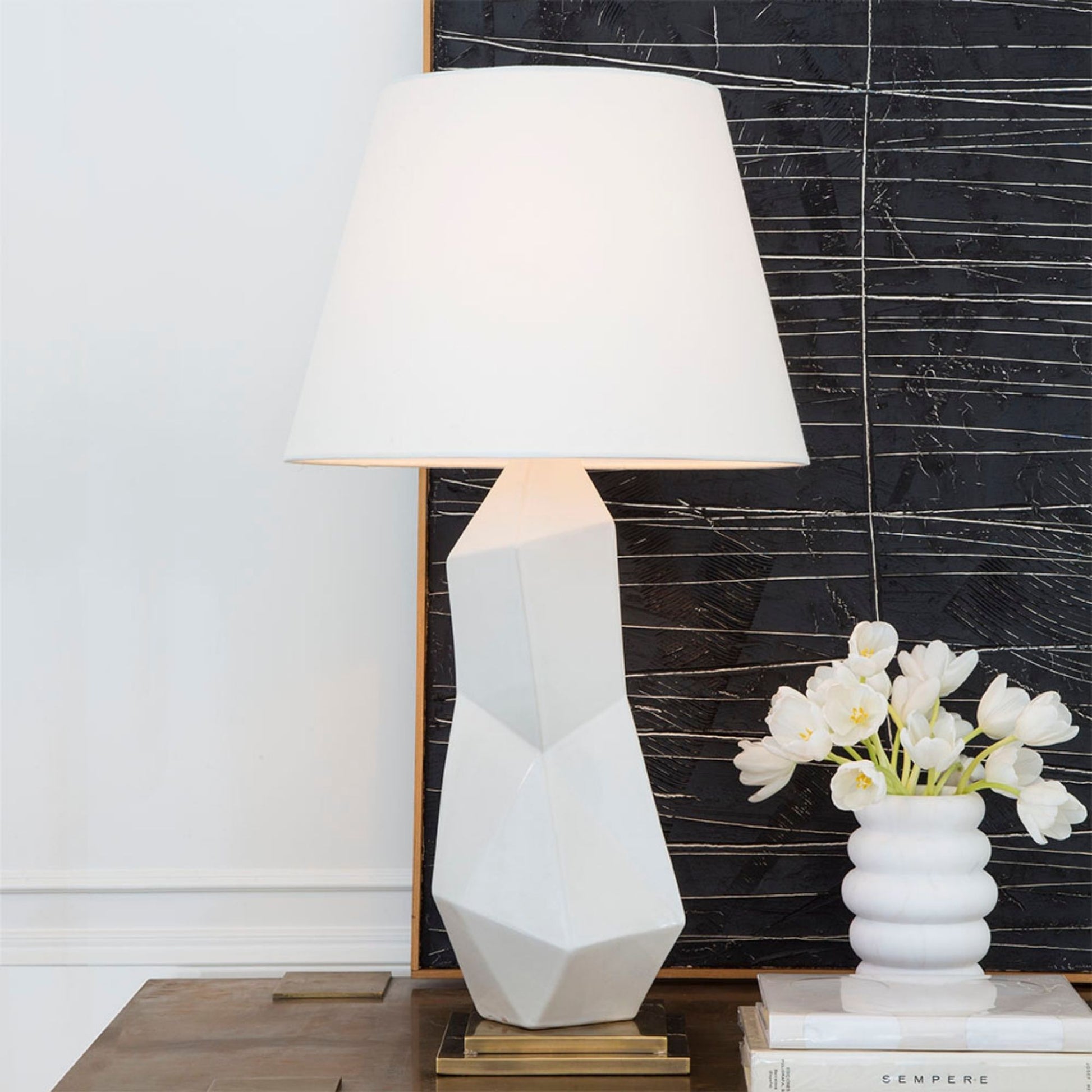 Kelly Wearstler Bayliss Art Table Lamp - White Table Lamp Bloomingdales Lighting   