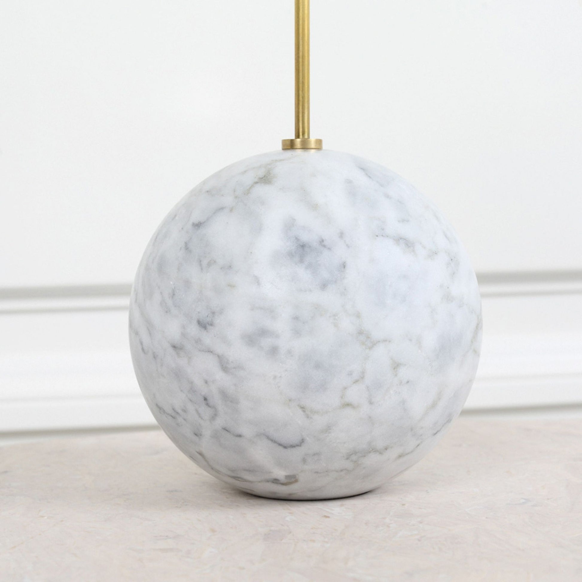 Kelly Wearstler Cleo Orb Metal Table Lamp - Brass and White Table Lamp Bloomingdales Lighting   