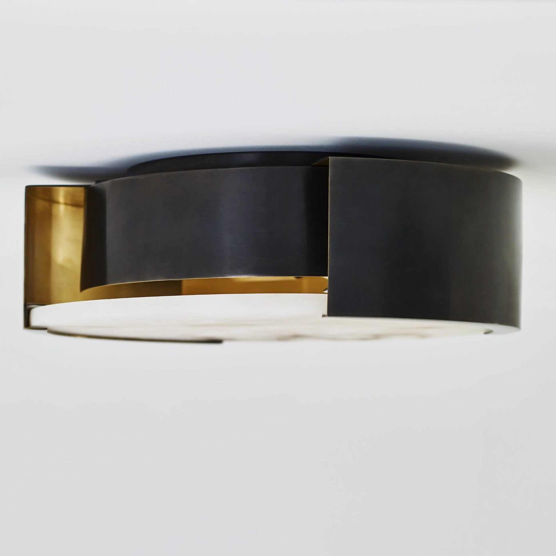 Kelly Wearstler Melange Small Alabaster Flush Mount Ceiling Light - Bronze Ceiling Flush Mount Bloomingdales Lighting