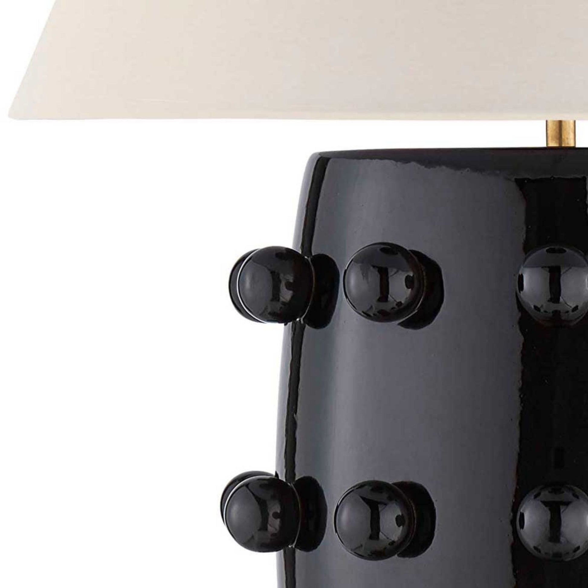 Kelly Wearstler Linden Sculpted Medium Table Lamp - Black Table Lamp Bloomingdales Lighting   