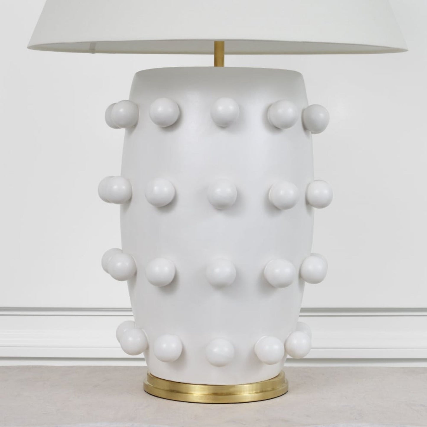 Kelly Wearstler Linden Sculpted Medium Table Lamp - White Table Lamp Bloomingdales Lighting   