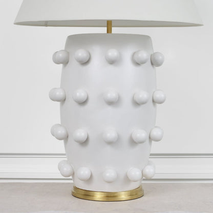 Kelly Wearstler Linden Sculpted Medium Table Lamp - White Table Lamp Bloomingdales Lighting   