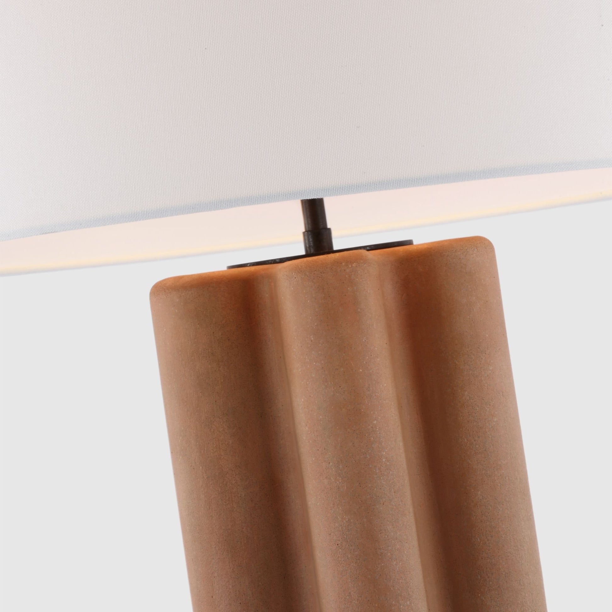 Kelly Wearstler Vellig Medium Linen Table Lamp - Terracotta Table Lamp Bloomingdales Lighting   