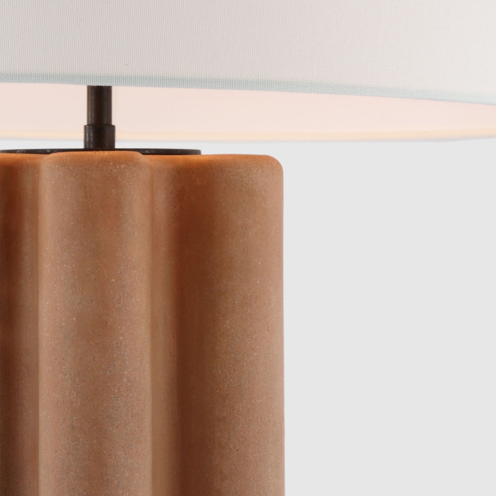 Kelly Wearstler Vellig Medium Linen Table Lamp - Terracotta Table Lamp Bloomingdales Lighting   