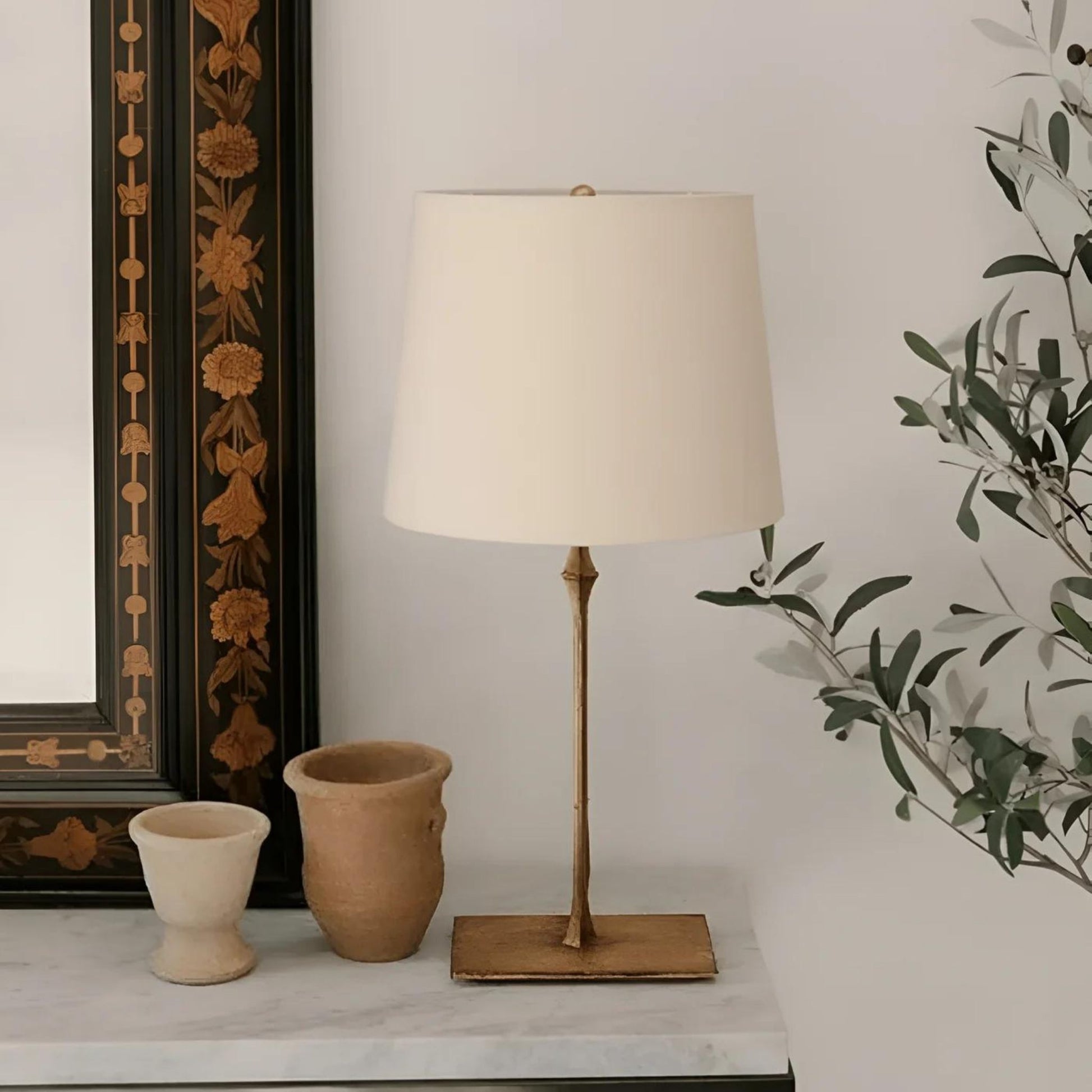 Studio VC Dauphine Natural Paper Table Lamp - Gilded Iron Table Lamp Bloomingdales Lighting   