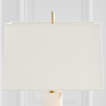 Thomas O'Brien Gironde Large Alabaster Table Lamp - Brass Table Lamp Bloomingdales Lighting   