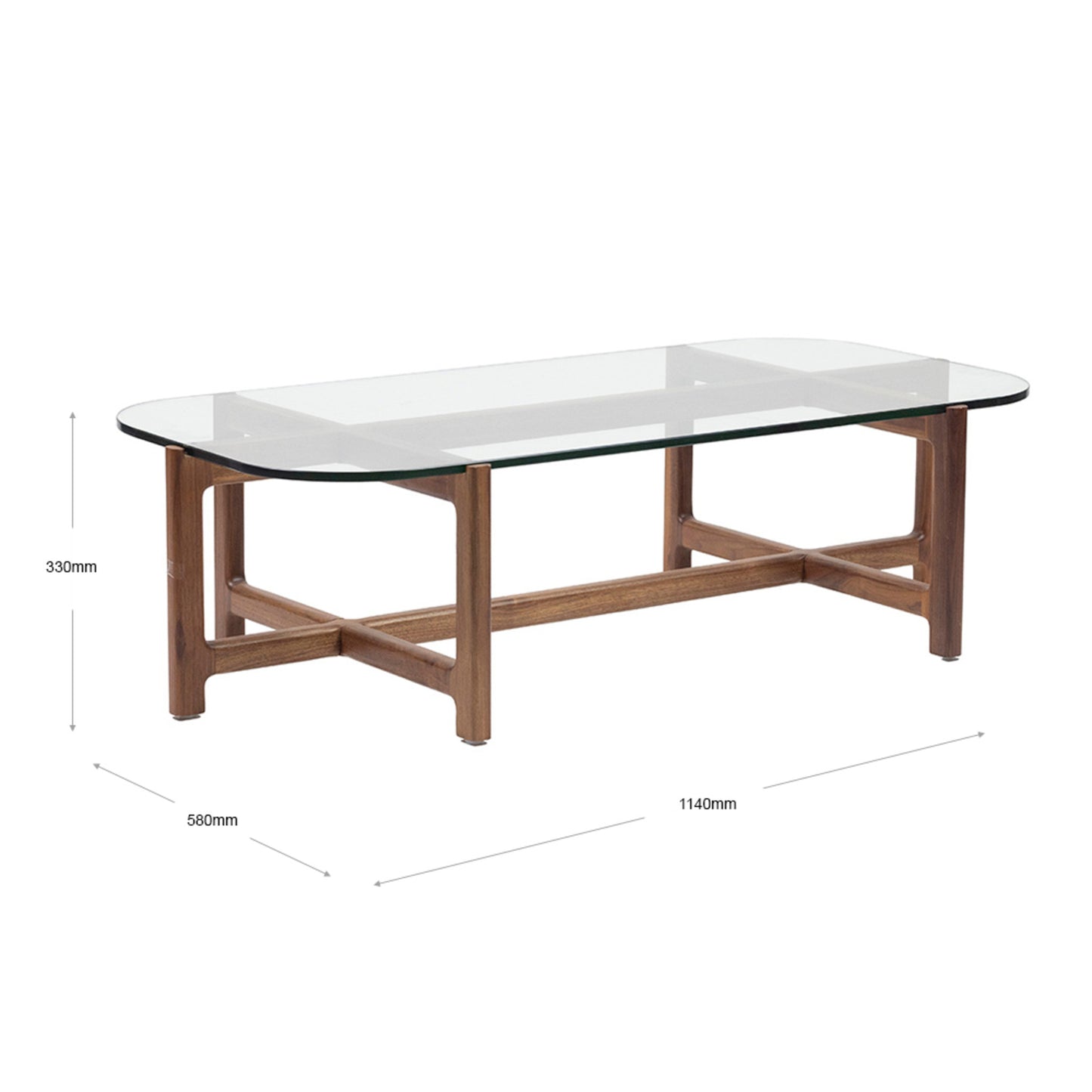 Gus Quarry Rectangle Wood Coffee Table - Walnut Coffee Table M+Co Living