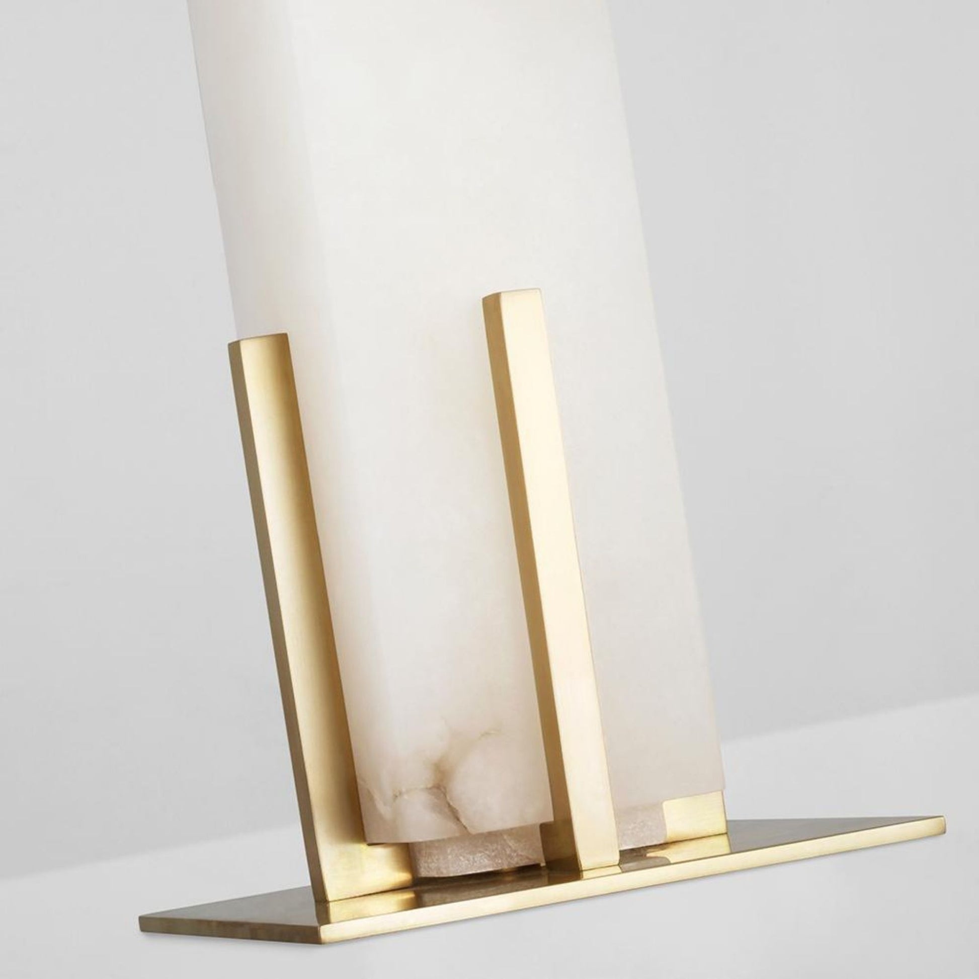 Thomas O'Brien Gironde Large Alabaster Table Lamp - Brass Table Lamp Bloomingdales Lighting   