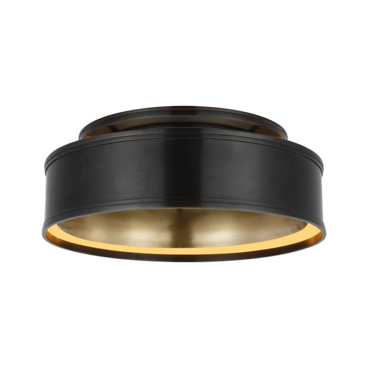 Chapman & Myers Connery 18" Flush Mount Ceiling Light - Bronze Ceiling Flush Mount Bloomingdales Lighting Bronze