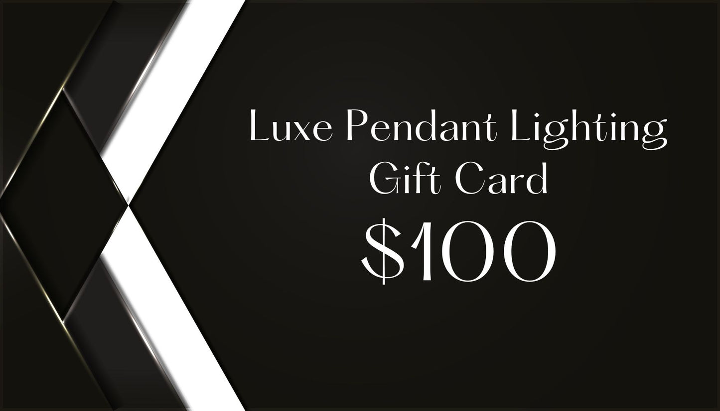 Luxe Pendant Lighting Gift Card Gift Card Luxe Pendant Lighting