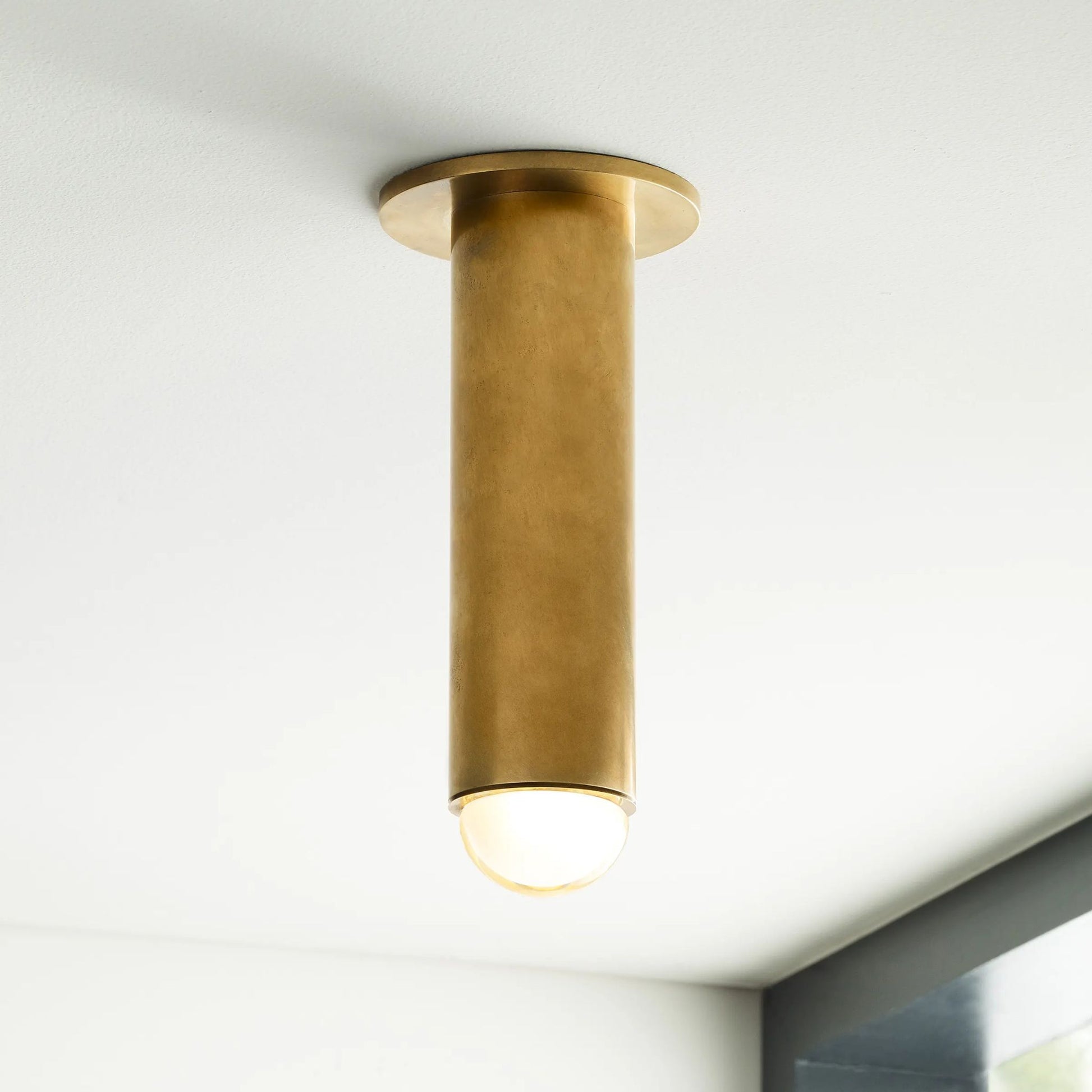 Kelly Wearstler Ebell Medium Monopoint Flush Mount - Natural Brass Ceiling Flush Mount Bloomingdales Lighting