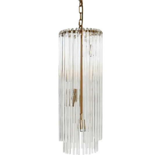 Zara Brass Long Pendant Light Pendant Light Cafe Lighting Long  