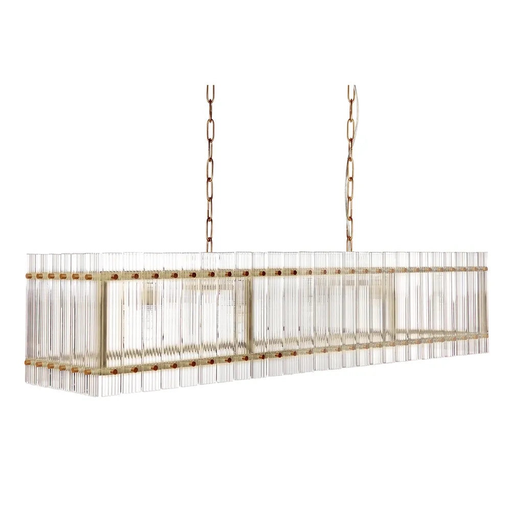 Paloma Brass Linear Pendant Light Pendant Light Cafe Lighting Linear  