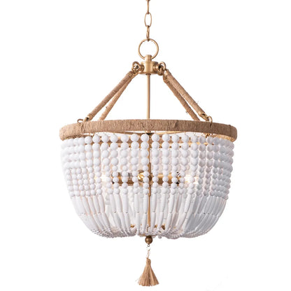 Malabar White Large Beaded Pendant Light Pendant Light Cafe Lighting Small  