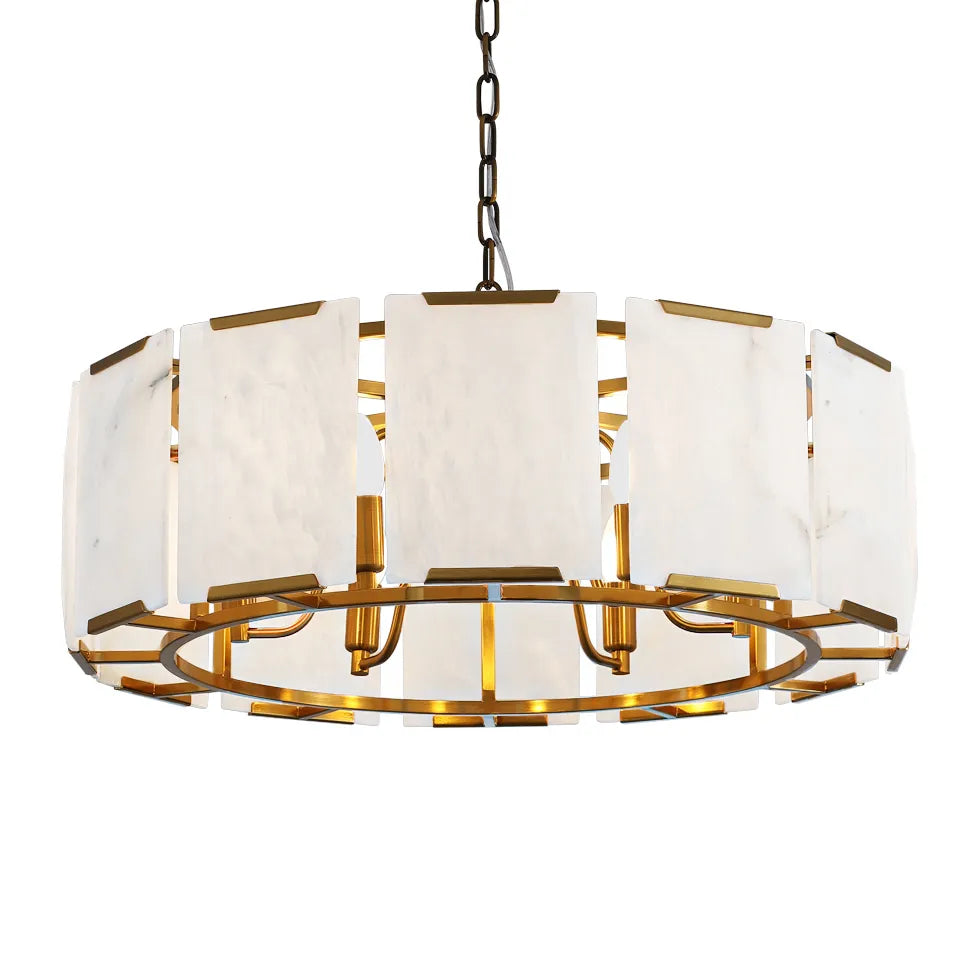 Florence Brass Alabaster Pendant Light Pendant Light Cafe Lighting Brass Round 