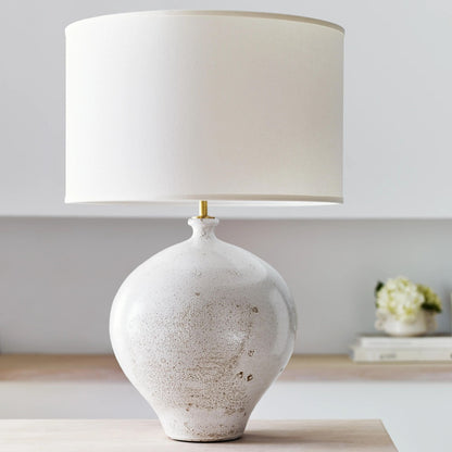 AERIN Gaios Ceramic Table Lamp - Pharoah White Table Lamp Bloomingdales Lighting   