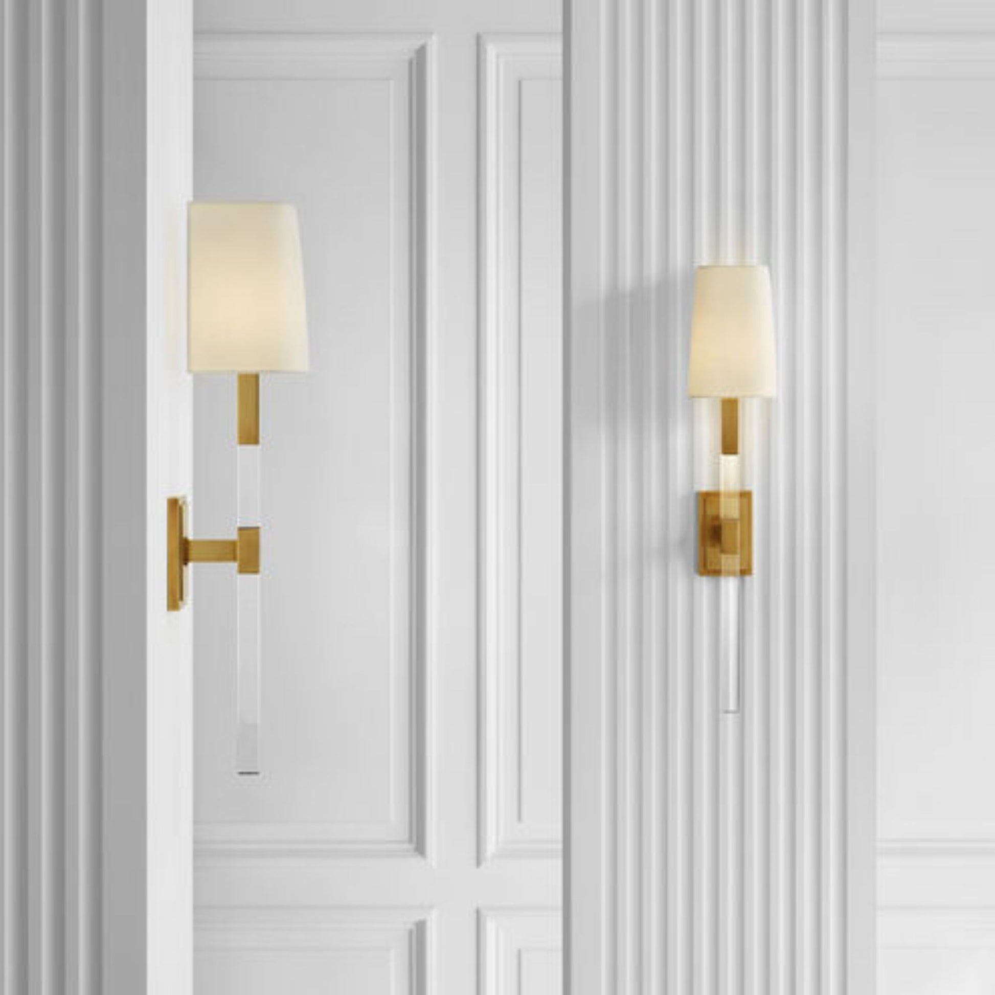 Chapman & Myers Reagan Medium Tail Wall Sconce - Brass Wall Light Bloomingdales Lighting   