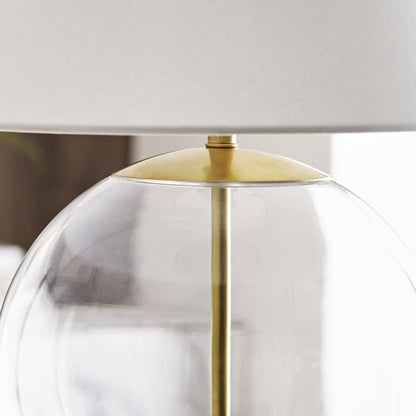 AERIN Morton Glass Table Lamp - Clear Table Lamp Bloomingdales Lighting   