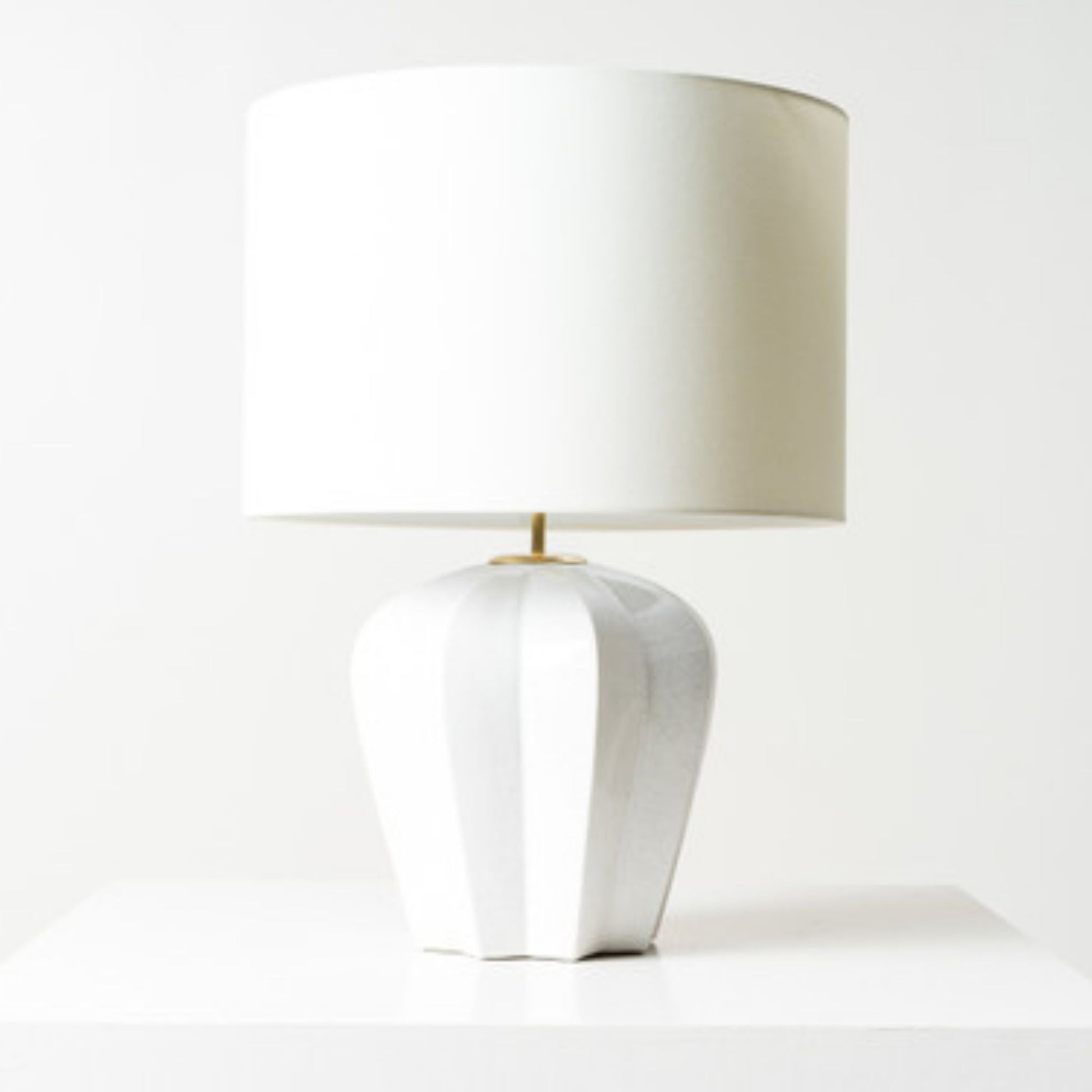 AERIN Pierrepont Stone Ceramic Table Lamp - White Table Lamp Bloomingdales Lighting   