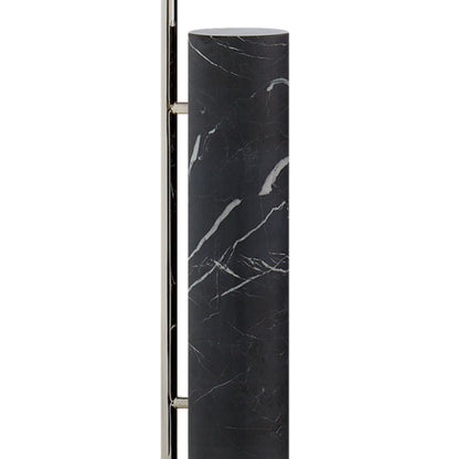 Kelly Wearstler Alma Black Marble Floor Lamp - Nickel Floor Lamp Bloomingdales Lighting   