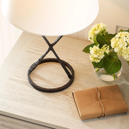 Studio VC Anneu Linen Table Lamp - Aged Iron Table Lamp Bloomingdales Lighting   