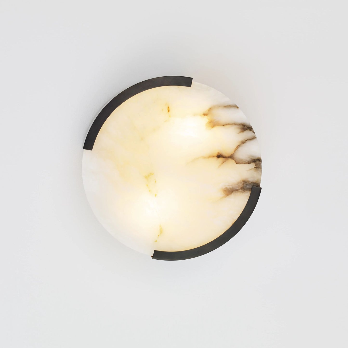 Kelly Wearstler Melange Small Alabaster Flush Mount Ceiling Light - Bronze Ceiling Flush Mount Bloomingdales Lighting