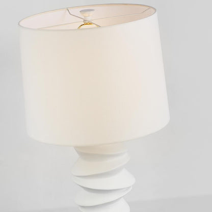 Julie Neill Karissa Medium Linen Table Lamp - Plaster White Table Lamp Bloomingdales Lighting   