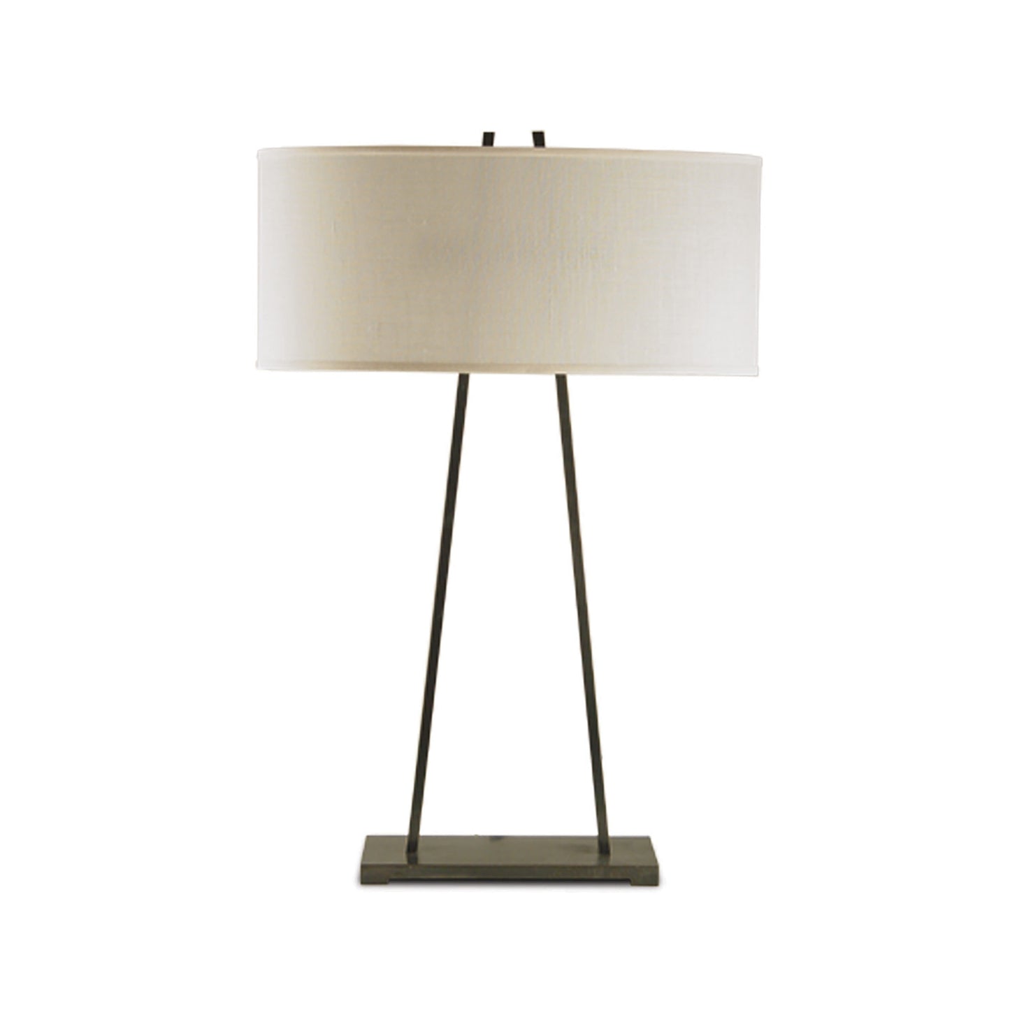 A-Frame Table Lamp - Brass Table Lamp Bloomingdales Lighting Bronze Fine Cream Linen