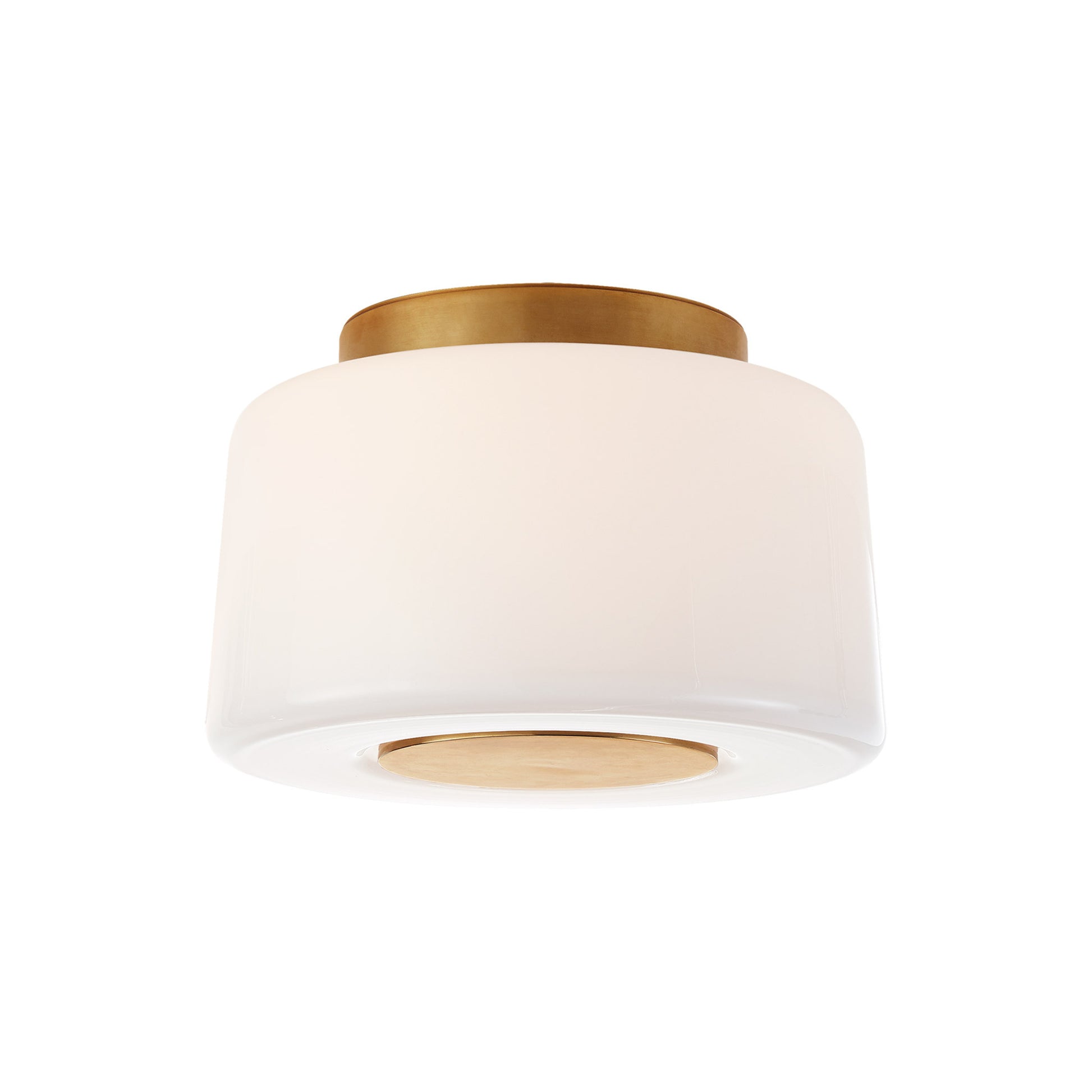 Barbara Barry Acme Small Flush Mount Ceiling Light - Soft Brass Ceiling Flush Mount Bloomingdales Lighting Soft Brass