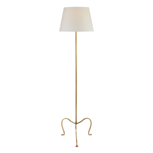 J. Randall Powers Albert Petite Tri-Leg Floor Lamp - Gilded Iron Floor Lamp Bloomingdales Lighting Gilded Iron  