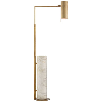 Kelly Wearstler Alma White Marble Floor Lamp - Brass Floor Lamp Bloomingdales Lighting Brass  