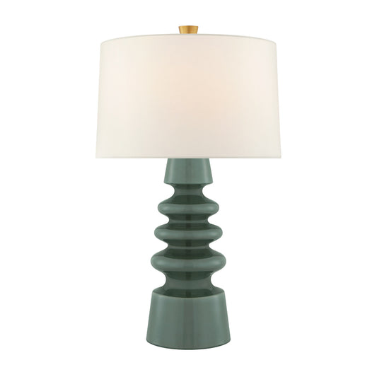 Julie Neill Andreas Medium Ceramic Table Lamp - Green Aventurine Table Lamp Bloomingdales Lighting Green Aventurine  