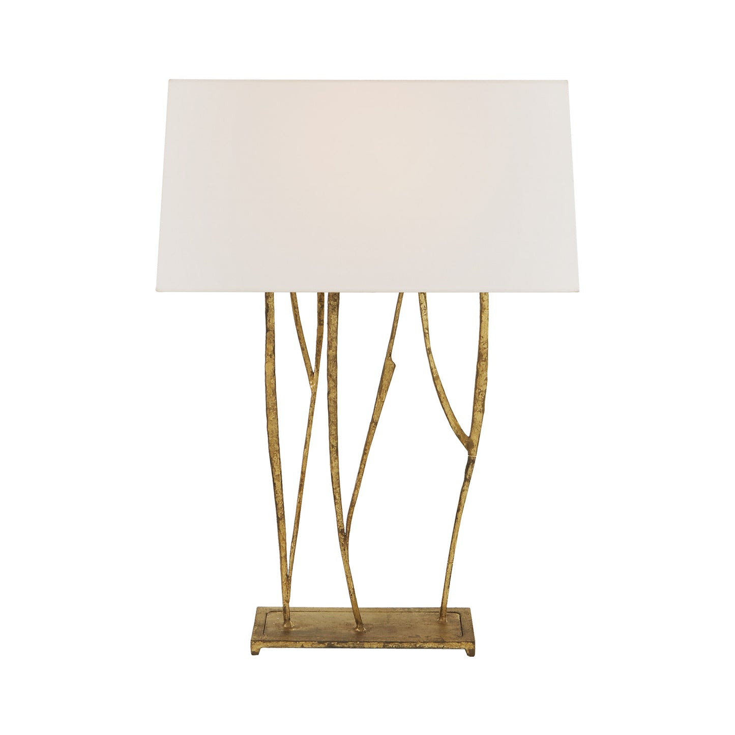 Ian K. Fowler Aspen Tree Branch Console Lamp - Gilded Iron Table Lamp Bloomingdales Lighting   