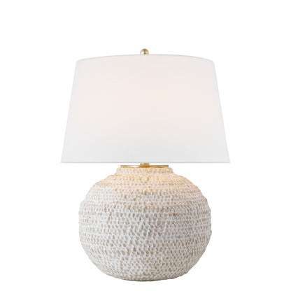 Marie Flanigan Avedon Small Linen Table Lamp - Plaster White Table Lamp Bloomingdales Lighting Small  