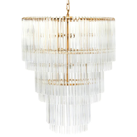 Zara Brass 3 Tier Pendant Light Pendant Light Cafe Lighting   