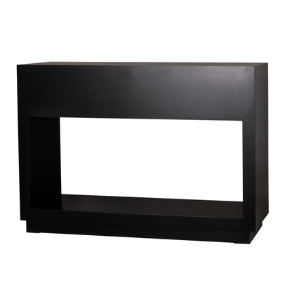 Balmain Small Two Drawer Open Console Table - Black Console Table Cafe Lighting & Living   