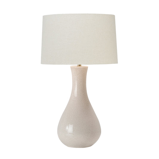 Bari Glazed Ceramic Table Lamp - Cream Table Lamp Bloomingdales Lighting   