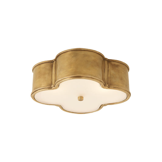 Alexa Hampton Basil 17" Flush Mount Ceiling Light - Natural Brass Ceiling Flush Mount Bloomingdales Lighting