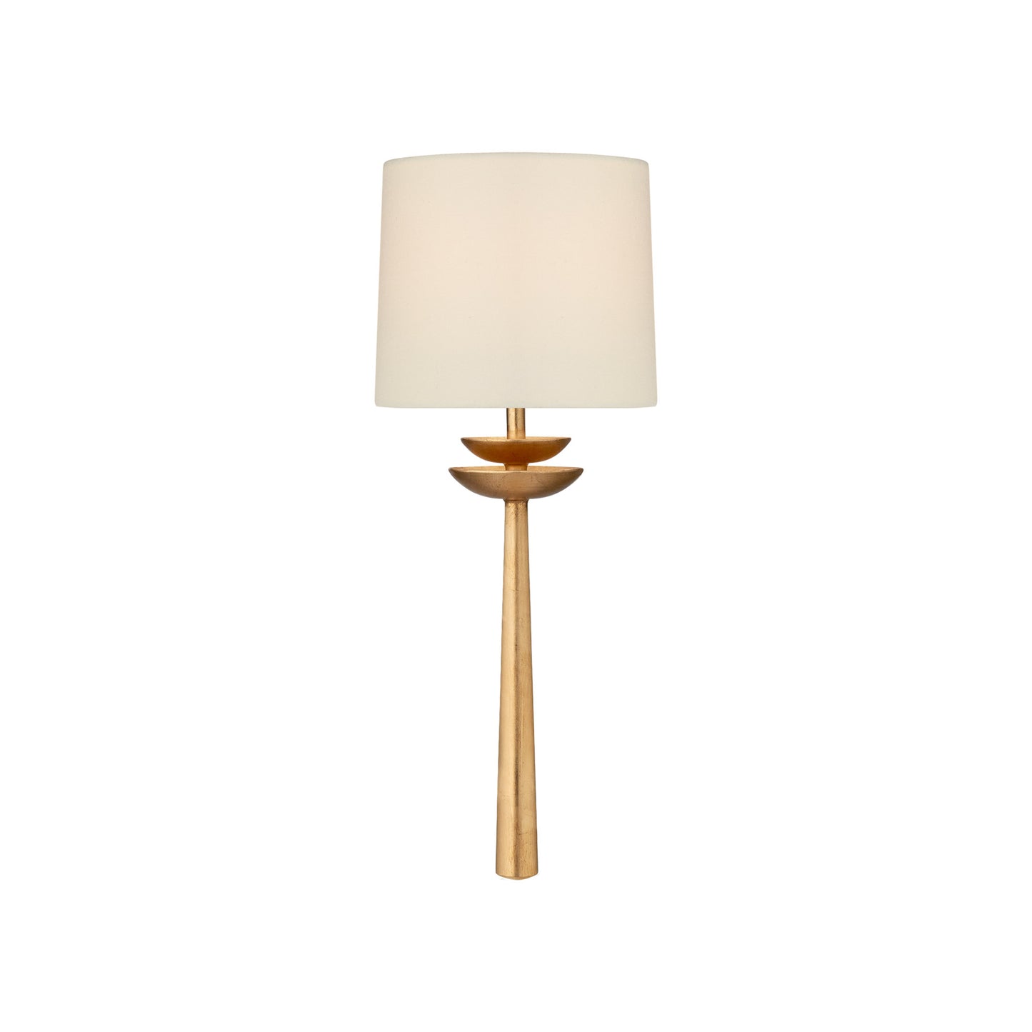 AERIN Beaumont Linen Medium Tail Sconce - Aged Iron Wall Light Bloomingdales Lighting   