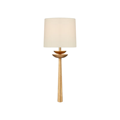 AERIN Beaumont Linen Medium Tail Sconce - Aged Iron Wall Light Bloomingdales Lighting   