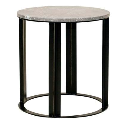 Bowie Marble Side Table - Grey Side Table Cafe Lighting & Living   