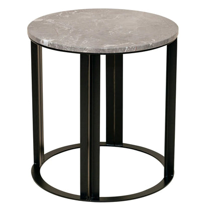 Bowie Marble Side Table - Grey Side Table Cafe Lighting & Living Marble Grey  