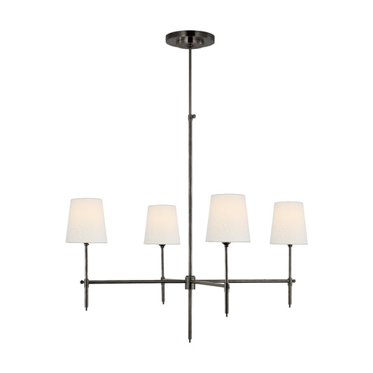 Thomas O'Brien Bryant Large Linen Chandelier - Bronze Pendant Light Bloomingdales Lighting Bronze Large 