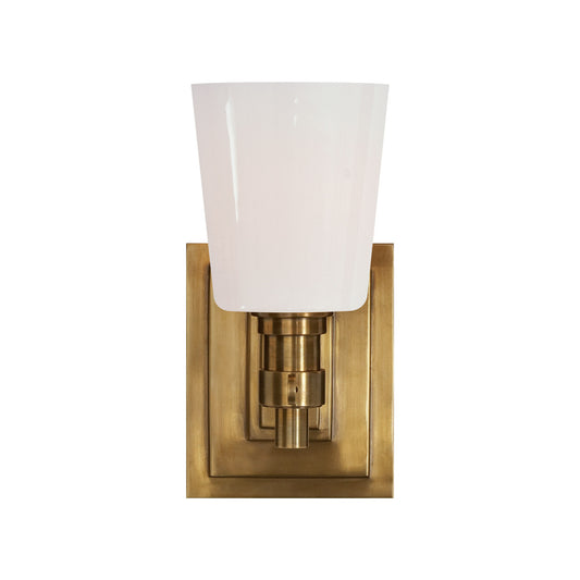 Thomas O'Brien Bryant Single Bath Wall Sconce - Brass Wall Light Bloomingdales Lighting Brass