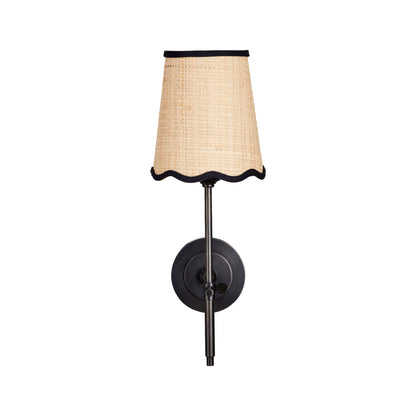 Thomas O'Brien Bryant Wall Sconce - Bronze & Rattan Wall Light Bloomingdales Lighting Bronze & Rattan  