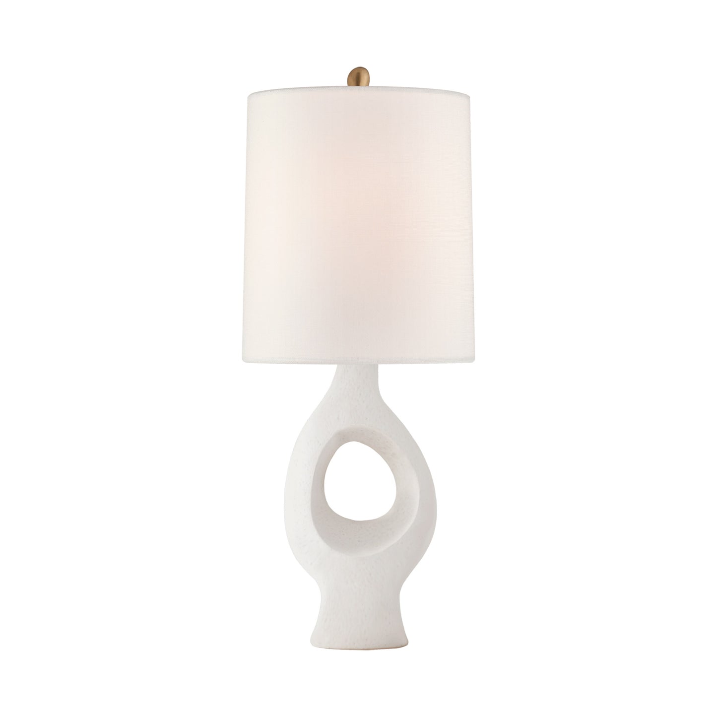 AERIN Capra Medium Raw Organic Table Lamp - White Table Lamp Bloomingdales Lighting White  