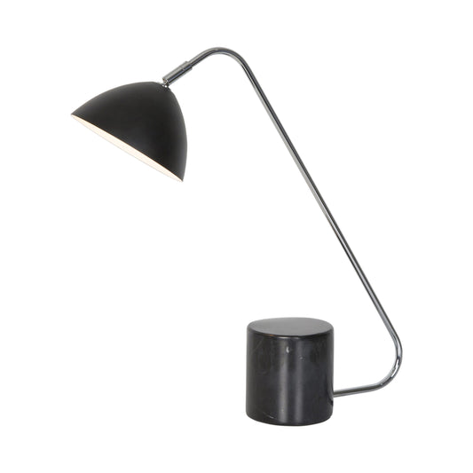 Capri Marble Table Lamp - Black Table Lamp Bloomingdales Lighting Black  