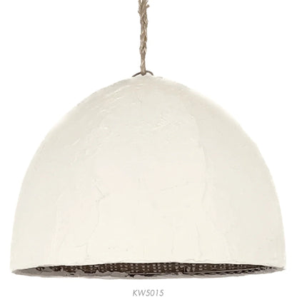 Chinara Extra Large Clay Dome Pendant Light Pendant Light Bisque Interiors Extra Large  