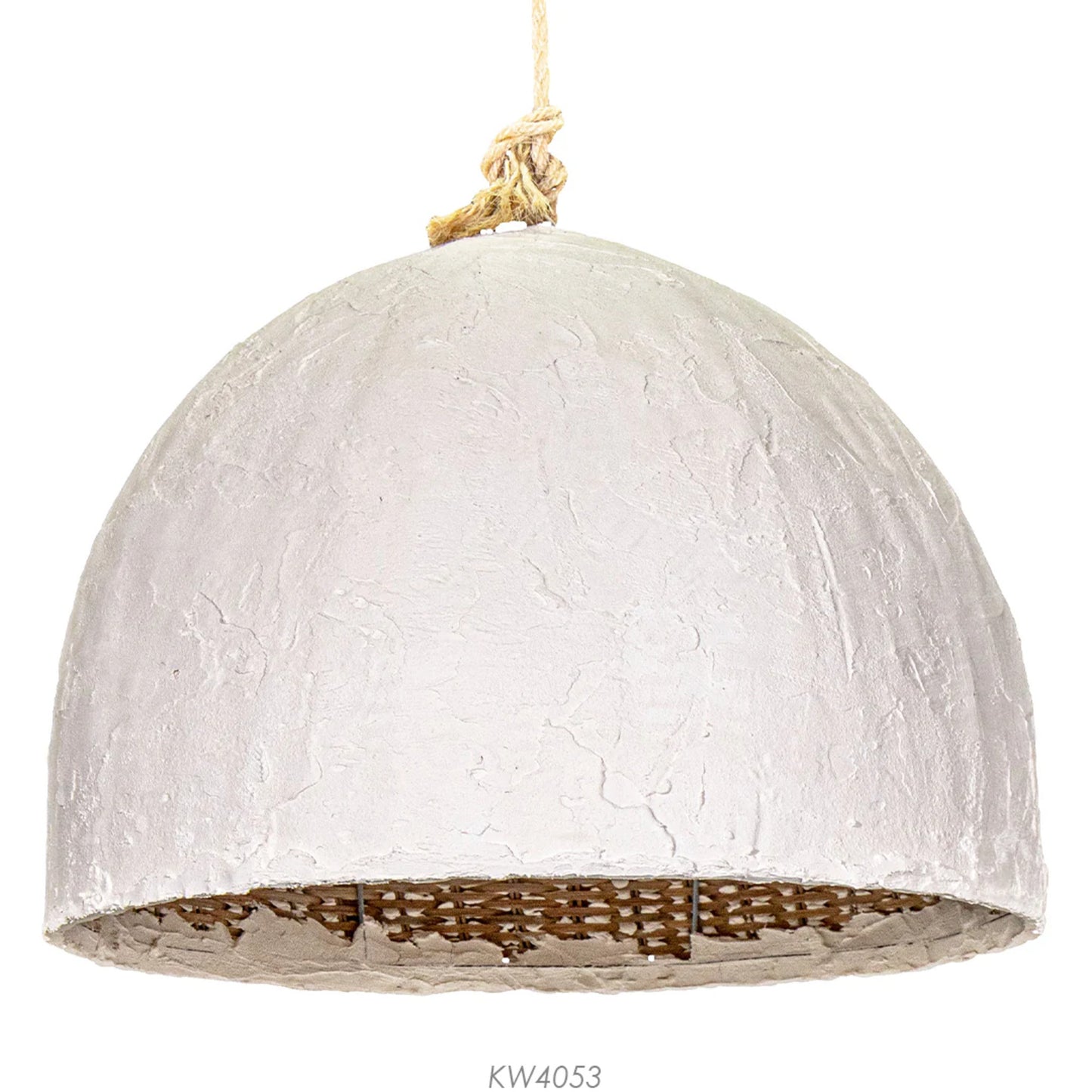 Chinara Small Clay Dome Pendant Light Pendant Light Bisque Interiors Small  