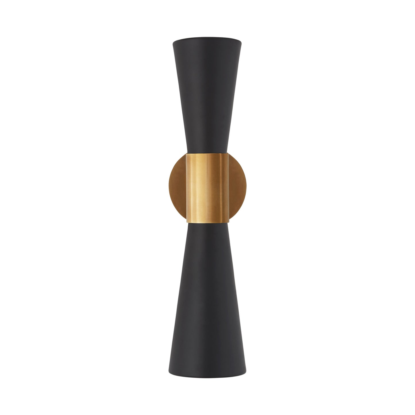 AERIN Clarkson Medium Narrow Wall Sconce - Black and Brass Wall Light Bloomingdales Lighting Black  